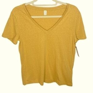 Bp Nordstrom Gold V Neck Tee Size XS